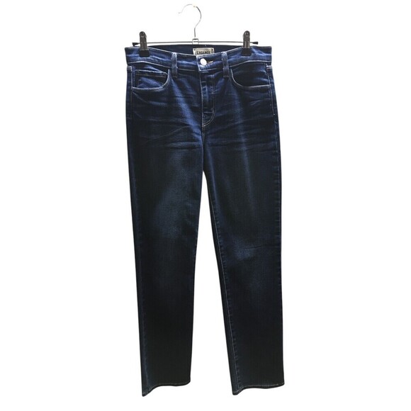 L'agence Jeans Women's Size 25 Blue Alexia Colton Straight Leg Cotton Blend - Picture 1 of 8
